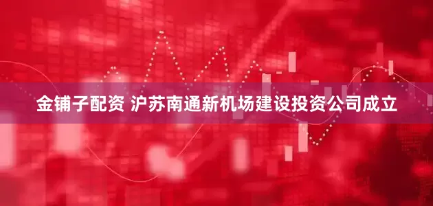 金铺子配资 沪苏南通新机场建设投资公司成立