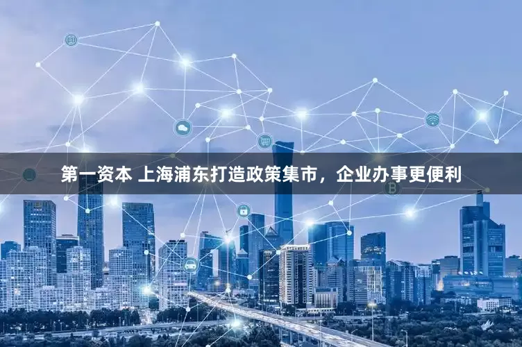 第一资本 上海浦东打造政策集市，企业办事更便利