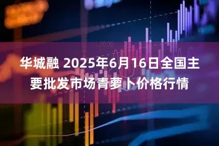 华城融 2025年6月16日全国主要批发市场青萝卜价格行情